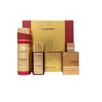 Al Haramain Amber Oud Ruby Edition zestaw woda perfumowana spray 75ml + woda perfumowana spray 30ml + dezodorant spray 200ml