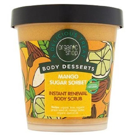 Body Desserts Mango Sugar Sorbet Body Scrub cukrowy peeling do ciała o zapachu Mango 450ml