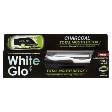 Charcoal Total Mouth Detox pasta do zębów z aktywnym węglem 100ml + szczoteczka