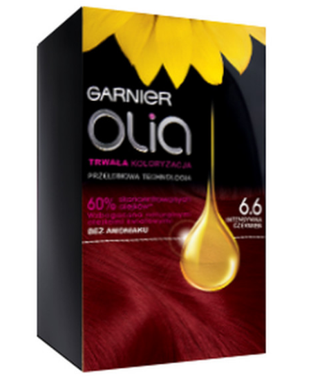 GARNIER Olia farba do włosów 6.60 Intensywna Czerwień