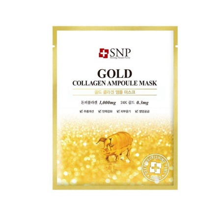 Gold Collagen Ampoule Mask ujędrniająca maska w płachcie z kolagenem i złotem 25ml