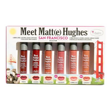 Meet Matt(e) Hughes zestaw mini pomadek w płynie San Francisco 6x1.2ml