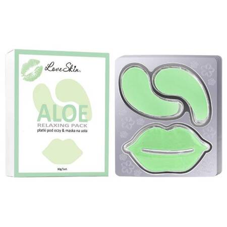 Relaxing Pack maseczka na usta + płatki pod oczy Aloe 5szt.