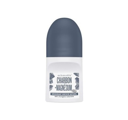 SCHMIDT'S Natural Deodorant Roll-on Charcoal & Magnesium 50ml