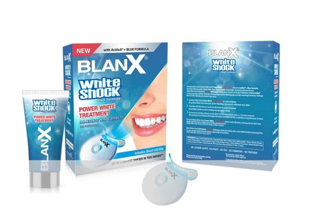 White Shock Power White Treatment wybielająca pasta do zębów 50ml + Blanx LED Bite