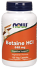 Now Foods Betaine HCL (Betaina HCL) 648 mg 120 kapsułek wegańskich