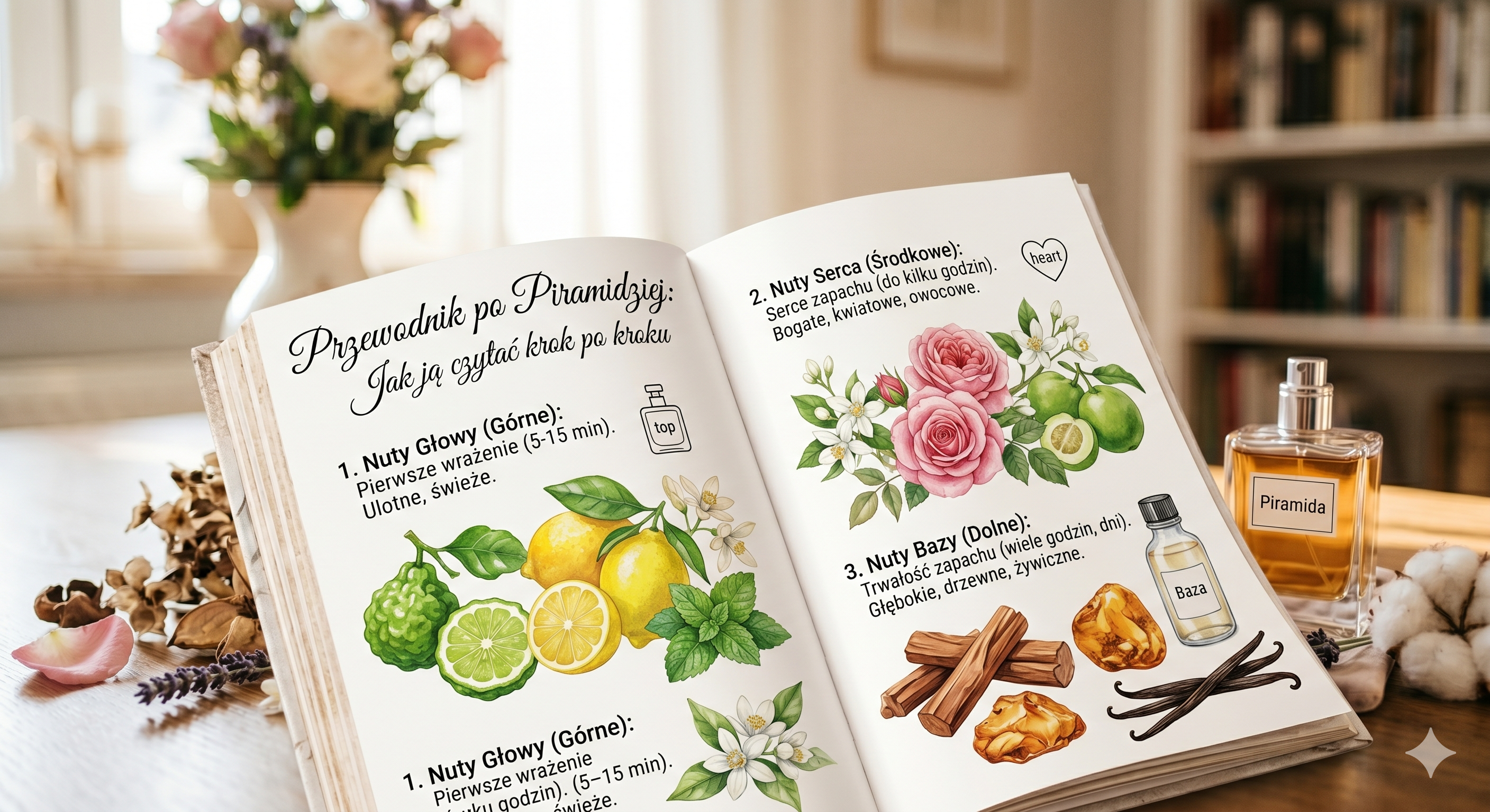 Piramida zapachowa – jak ją czytać krok po kroku