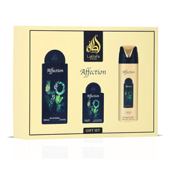 Lattafa Pride Affection zestaw woda perfumowana spray 100ml + woda perfumowana spray 20ml + dezodorant spray 200ml