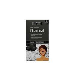 Beauty Formulas Charcoal Nose Pore Strips oczyszczające paski na nos z aktywnym węglem 6szt.