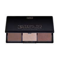 Wibo 3 Steps To Perfect Face Contour Palette paleta do konturowania twarzy Dark 10g