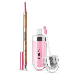KIKO Milano Lip Combo Set zestaw nawilżający błyszczyk i dopasowana konturówka 02
