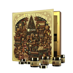HiSkin Baśniowa Księga Kalendarz Adwentowy świeczki tealight 12x15ml + świeczki sojowe w słoiczkach 12x30ml