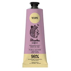 Yope Naturalny wygładzający krem do rąk Śliwka &amp; Szafran 50ml