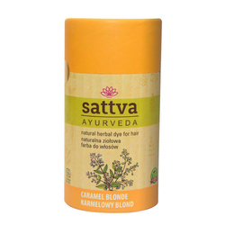 Sattva Natural Herbal Dye for Hair naturalna ziołowa farba do włosów Caramel Blonde 150g