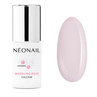NeoNail Modeling Base Calcium baza hybrydowa Basic Pink 7.2ml