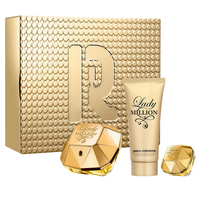 Paco Rabanne Lady Million zestaw woda perfumowana spray 80ml + balsam do ciała 100ml + miniatura wody perfumowanej 5ml