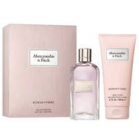 Abercrombie & Fitch First Instinct Woman zestaw woda perfumowana spray 100ml + balsam do ciała 200ml