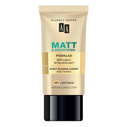 AA Make Up Matt podkład matująco-wygładzający 103 Light Beige 30ml