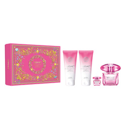 Versace Bright Crystal Absolu zestaw woda perfumowana spray 90ml + miniatura wody perfumowanej 5ml + balsam do ciała 100ml + żel pod prysznic 100ml