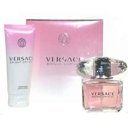 Versace Bright Crystal zestaw woda toaletowa spray 50ml + balsam do ciała 100ml
