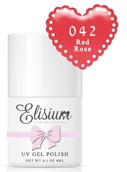 Elisium UV Gel Polish lakier hybrydowy do paznokci 042 Red Rose 8ml