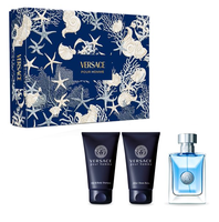 Versace Pour Homme zestaw woda toaletowa spray 50ml + żel pod prysznic 50ml + balsam po goleniu 50ml