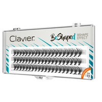 Clavier BeShaped jedwabne kępki rzęs skręt B 10D 11mm