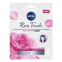 Nivea Rose Touch intensywnie nawilżająca maska z organiczną wodą różaną i kwasem hialuronowym