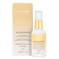 Sensum Mare Algodrops innowacyjna kremowa emulsja ochronna przeciw fotostarzeniu SPF 50+ UVB UVA PA++++ HEV/IR 50ml