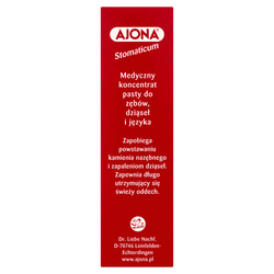 AJONA Stomaticum medyczny koncentrat pasty do zębów dziąseł i języka 25ml