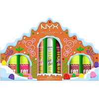 NYX Professional MakeUp Holiday Fat Gingerbread House Kit zestaw błyszczyków i balsamów do ust