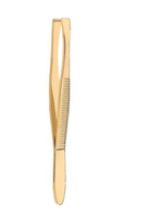 Donegal Pęseta kosmetyczna prosta złota 1090