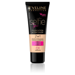 Eveline Cosmetics Selfie Time Foundation & Concealer kryjąco-nawilżający pokład i korektor 01 Porcelain 30ml