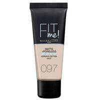 Maybelline Fit Me Matte & Poreless Foundation matujący podkład do twarzy 097 Natural Porcelain 30ml