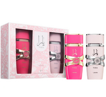 Lattafa 5th Anniversary Edition zestaw Yara woda perfumowana spray 100ml + Yara Candy woda perfumowana spray 100ml