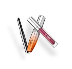 KIKO Milano Snow-Kissed Holiday Glam-Faves Make Up Gift Set zestaw tusz do rzęs 12ml + pomadka w płynie 3ml + cień do powiek w sztyfcie 1.6g