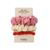 Twisty We Curl Waaay Back zestaw jedwabnych gumek do włosów 3szt