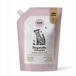 Yope Naturalne mydło w płynie refill Bergamotka &amp; Różowy Pieprz 600ml