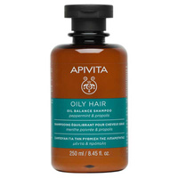 Apivita Oily Hair Oil Balance Shampoo szampon regulujący przetłuszczanie z miętą i propolisem 250ml