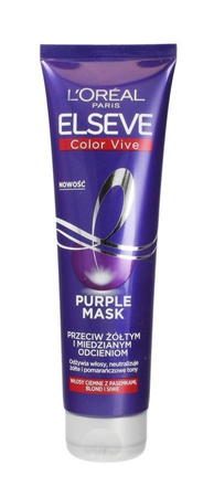 L'Oreal Paris Elseve Color-Vive Purple Mask maska do włosów przeciw żółtym i miedzianym odcieniom 150ml