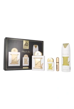 Zestaw Lattafa Peace & Love Edp 100ml + Edp 20ml + Deodorant 200ml