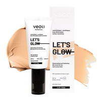 Veoli Botanica Let's Glow rozświetlająco-nawilżający krem BB do skóry suchej i normalnej 2.5 N Beige 30ml