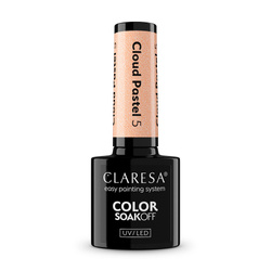 Claresa Color Soak Off UV/LED Cloud Pastel lakier hybrydowy 5 5g