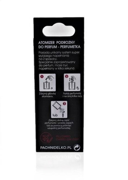 Pachnidelko Atomizer podróżny do perfum - perfumetka złota 5ml