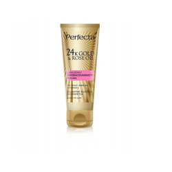 Perfecta 24K Gold & Rose Oil luksusowy drobnoziarnisty peeling do twarzy 75g