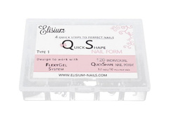 Elisium Quick Shape Nail Form Type1 formy do przedłużania paznokci 120 szt.