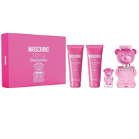 Moschino Toy 2 Bubble Gum zestaw woda toaletowa spray 100ml + balsam do ciała 100ml + żel pod prysznic 100ml + woda toaletowa spray 5ml