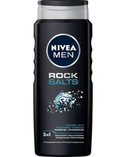 Nivea Men Rock Salts żel pod prysznic do twarzy ciała i włosów 500ml