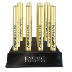 Eveline Cosmetics Volumix Fiberlast pogrubiająco-wydłużający tusz do rzęs Black 12szt