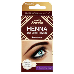 Joanna Henna do brwi i rzęs kremowa 3.0 Ciemny Brąz 15ml